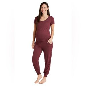 Maternity Maroon Joggers Size XXL